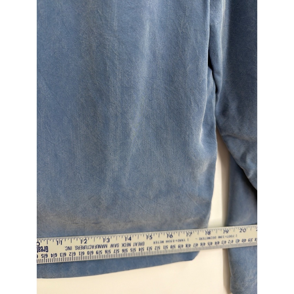Jeffrey & Dara‎ Petite Blue 2 Piece Set Jacket Pants Rayon Size 4 Vintage - Picture 10 of 13
